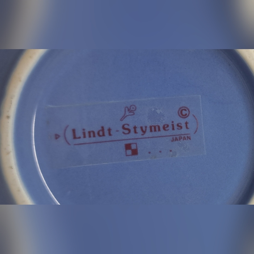 Lindt Stymeist Teapot Kitchen Coffee Colorways Blue Oval Japan Vintage 80s 90s - Picture 2 of 9